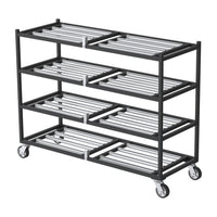 4 Tier Side-Loading Mortuary Rack