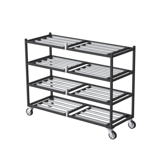 4 Tier Side Loading Mortuary Rack Model 2000-4TSL USA Made