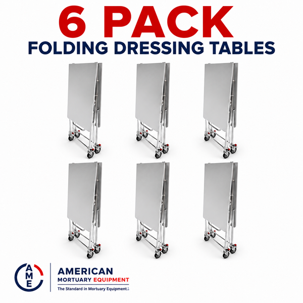 AME Standard HD Folding Dressing Tables, 6-Pack