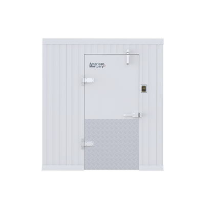 6x8 walk-in mortuary cooler, small-footprint cadaver storage with quick-ship availability