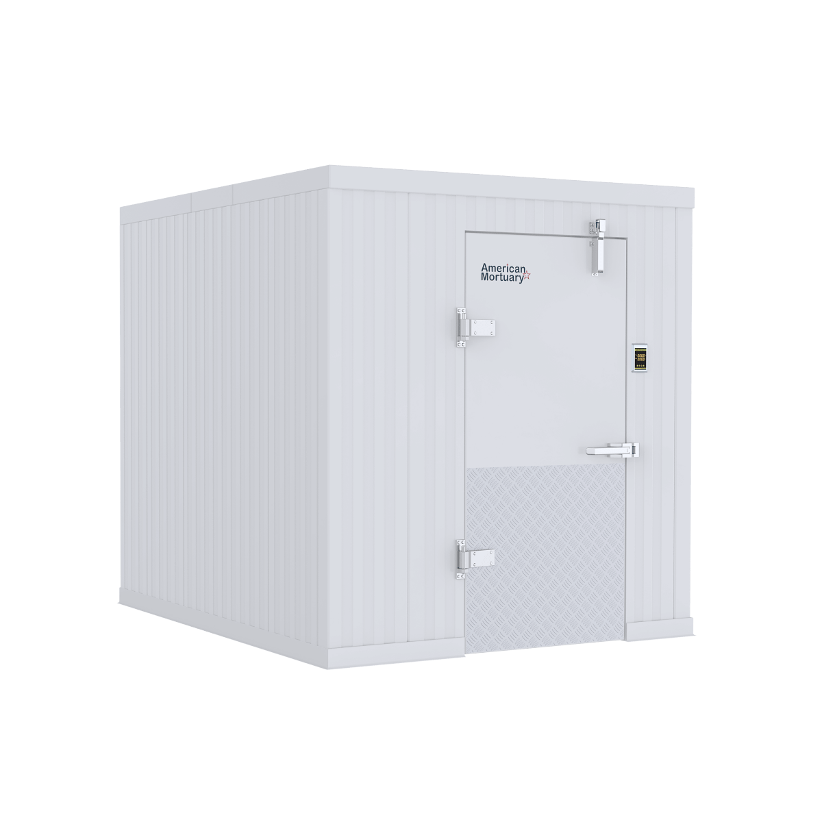 6x8 walk-in mortuary cooler for small funeral home and prep room body storage
