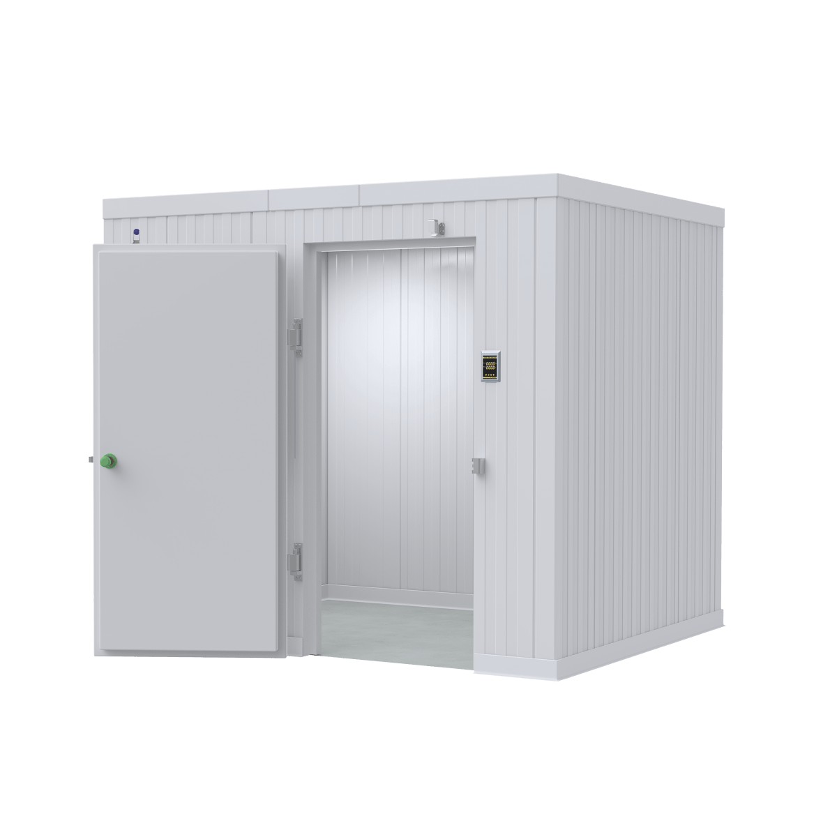 6x8 walk-in mortuary cooler Model AMC-0608, compact cadaver cold storage for funeral homes