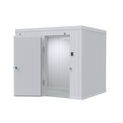 6x8 walk-in mortuary cooler Model AMC-0608, compact cadaver cold storage for funeral homes