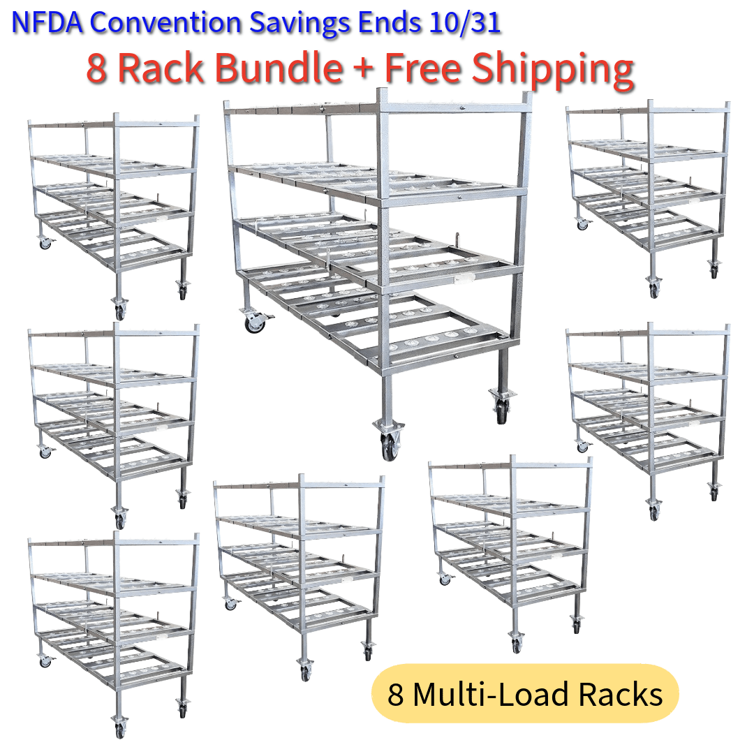 8 - Rack Mortuary Storage Bundle - American Mortuary Coolers & Equipments