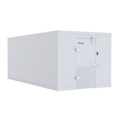8x18 walk-in morgue refrigeration unit, American Mortuary Coolers high-capacity walk-in