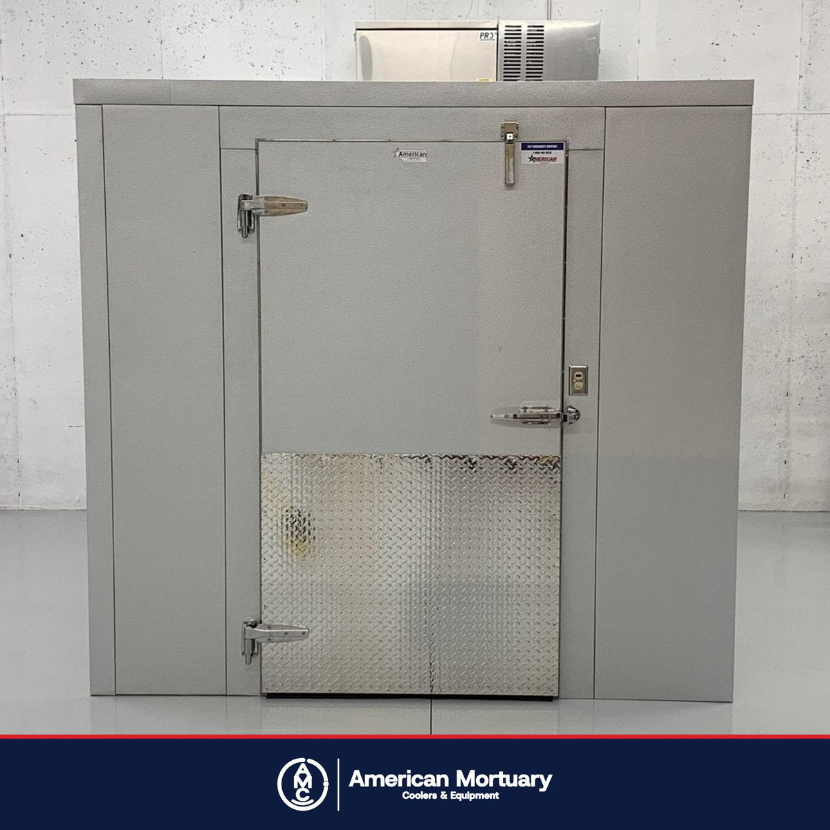 AMC walk-in mortuary cooler installation photo
