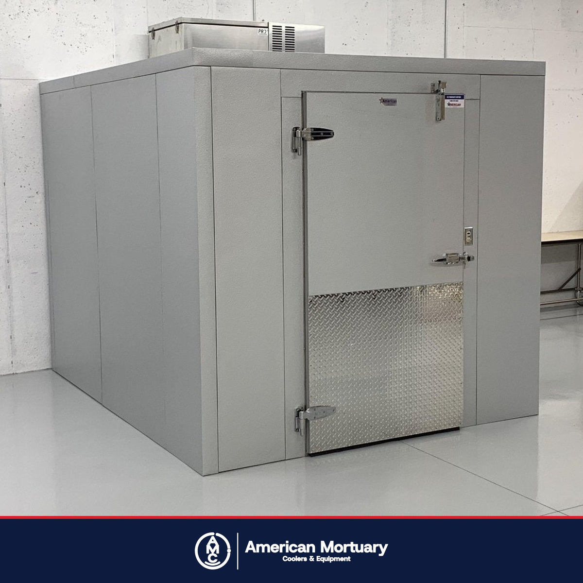 AMC walk-in mortuary cooler installation photo