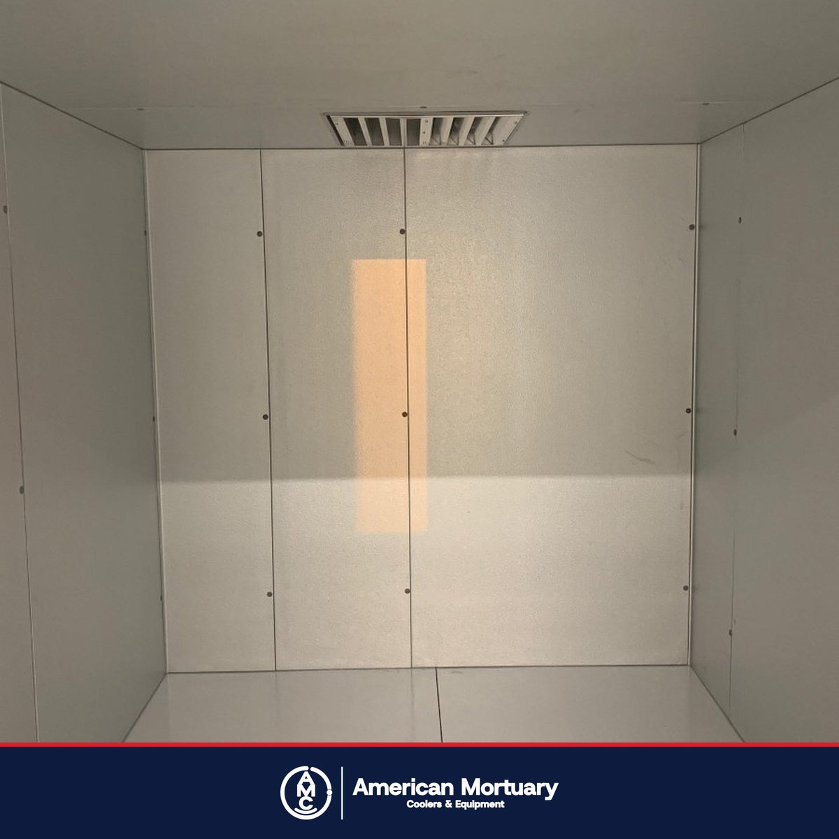 AMC walk-in mortuary cooler installation photo