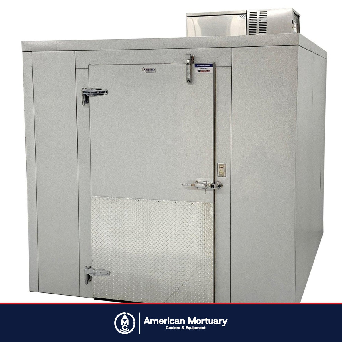 AMC walk-in mortuary cooler installation photo