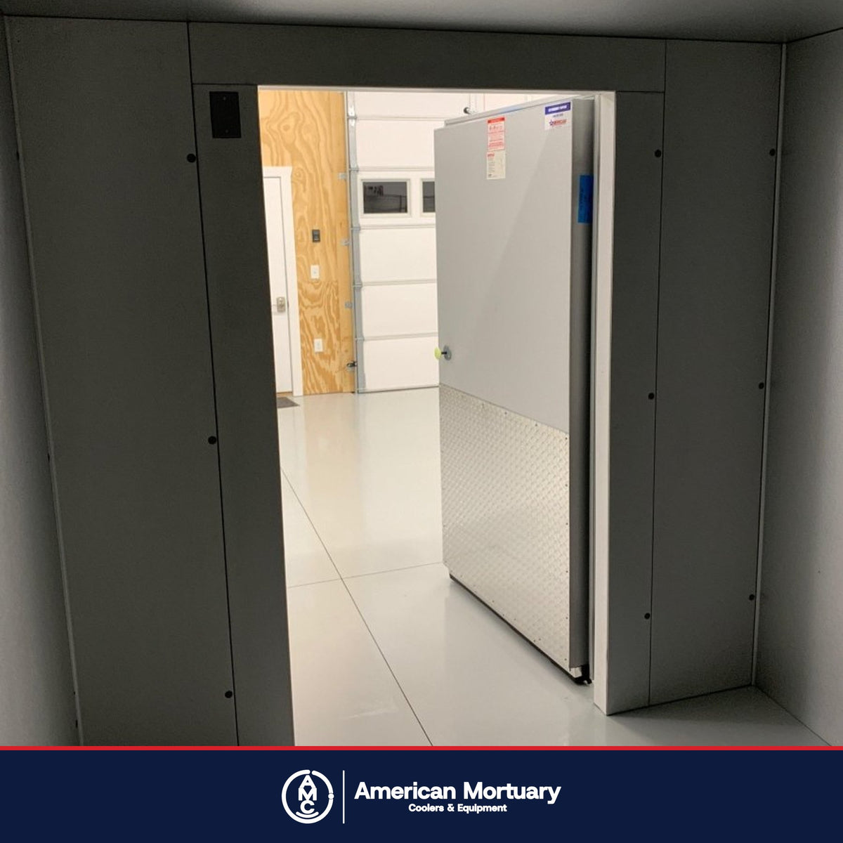 AMC walk-in mortuary cooler installation photo