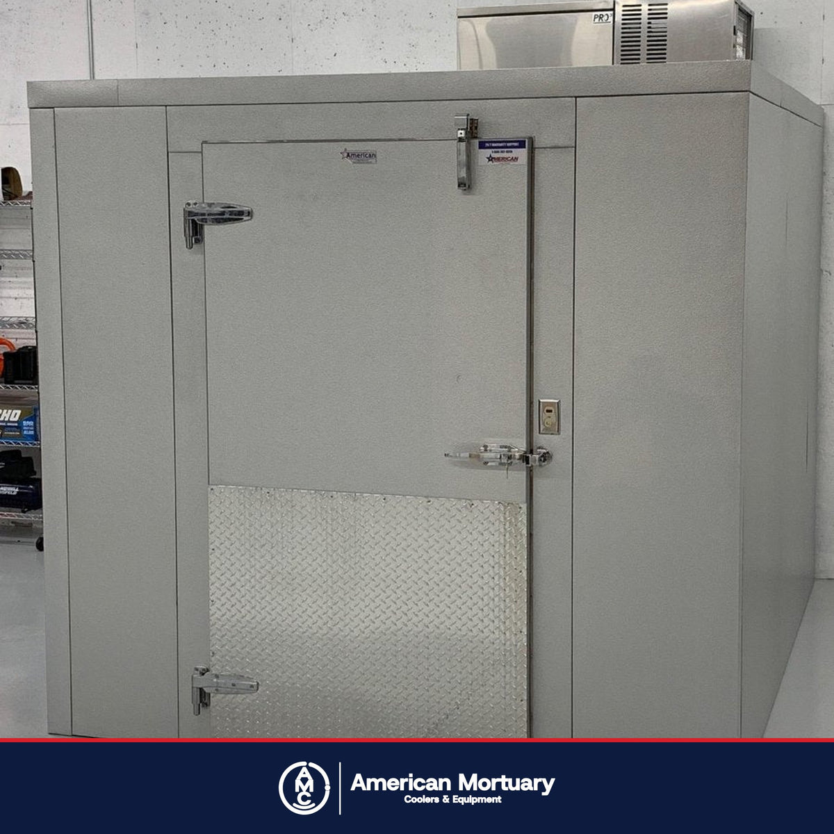 AMC walk-in mortuary cooler installation photo