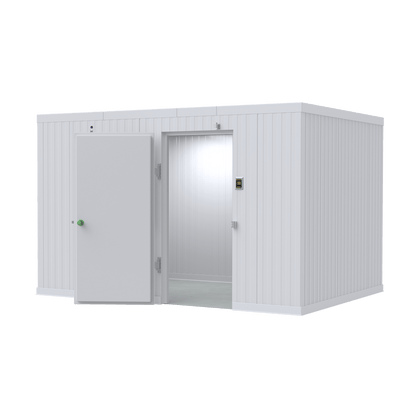 8x12 walk-in mortuary cooler Model AMC-0812, 10-body cadaver cold storage for funeral homes