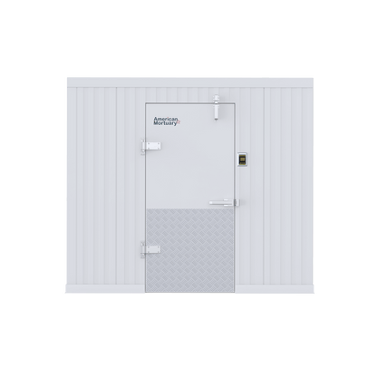 8x12 walk-in cadaver cooler, Tennessee-made funeral home walk-in refrigeration