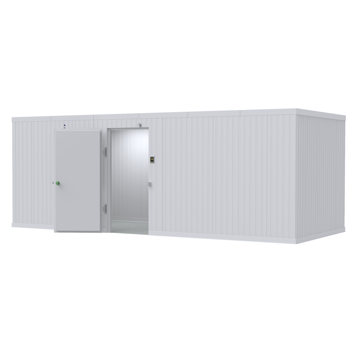8×20 walk-in mortuary cooler, NSF-rated morgue refrigeration — American Mortuary Coolers