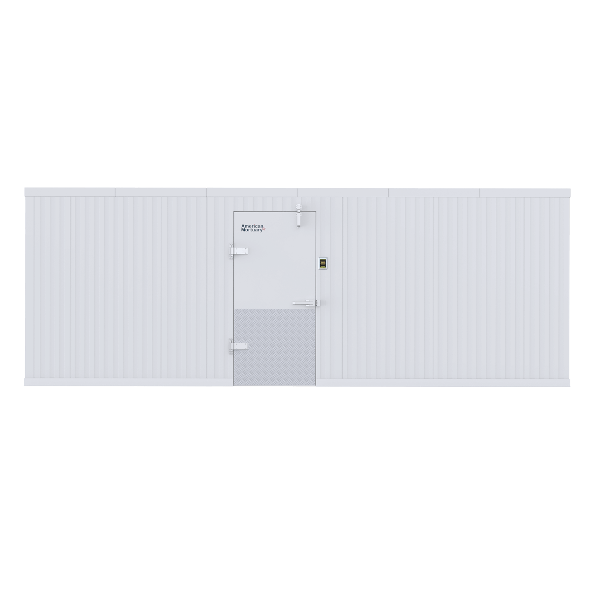 8×20 walk-in mortuary cooler, Model 2000-0820 cadaver cold storage — American Mortuary Coolers