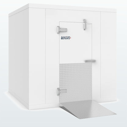 8×8 walk-in mortuary freezer by American Mortuary Coolers