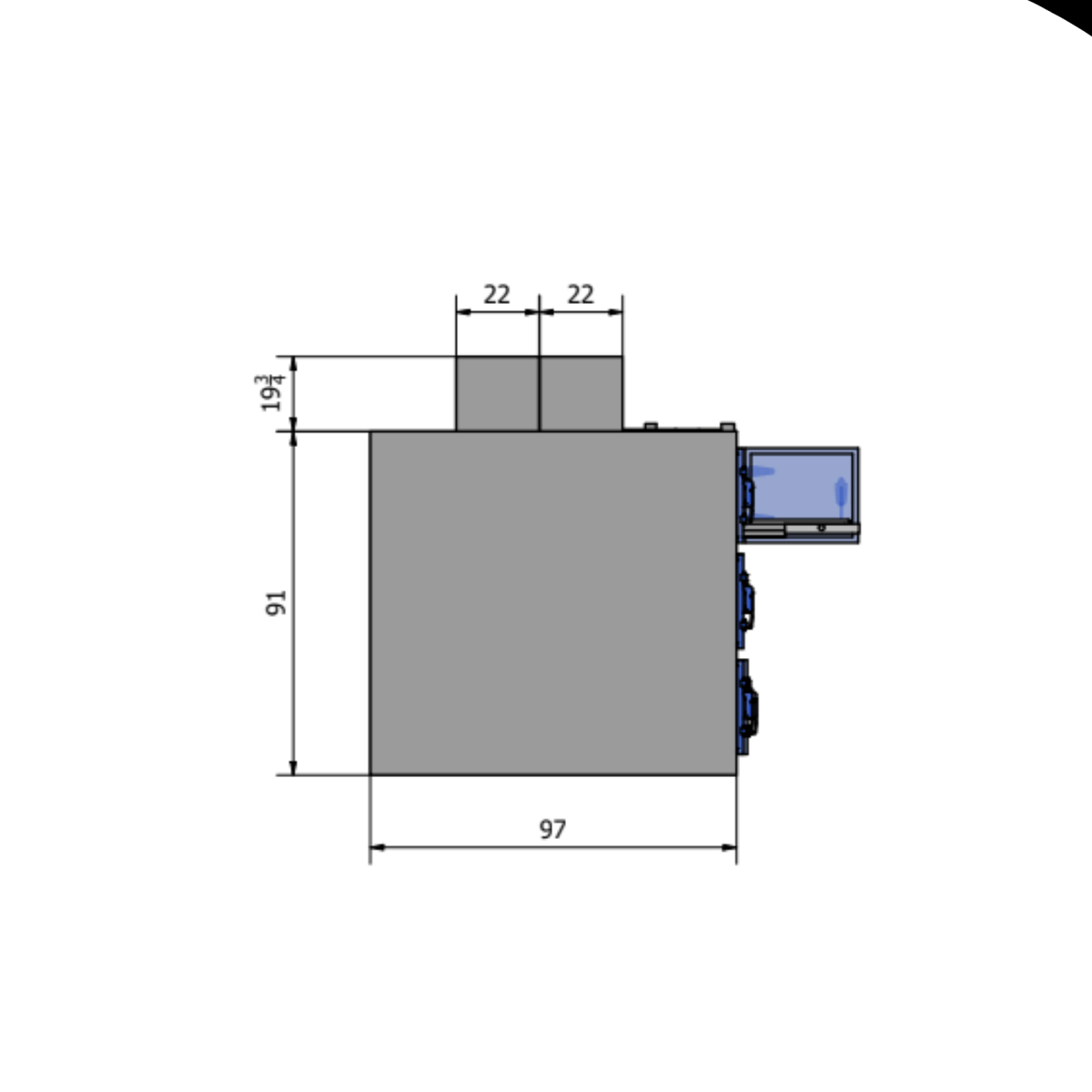9 Bay Vault Style Morgue Cooler – Model 1070 - 09MB - American Mortuary Coolers & Equipments