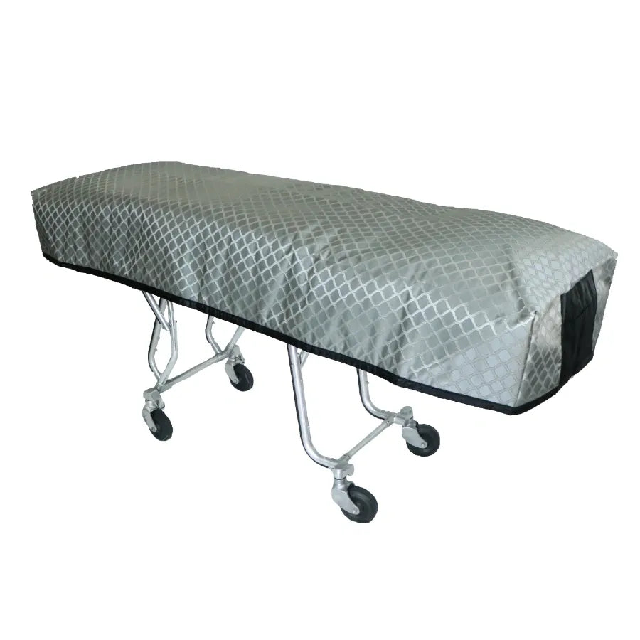 Quilted cot cover Bellingham Silver