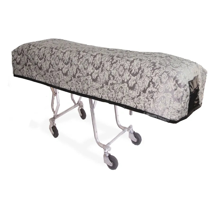 Quilted cot cover Kirkland Pewter
