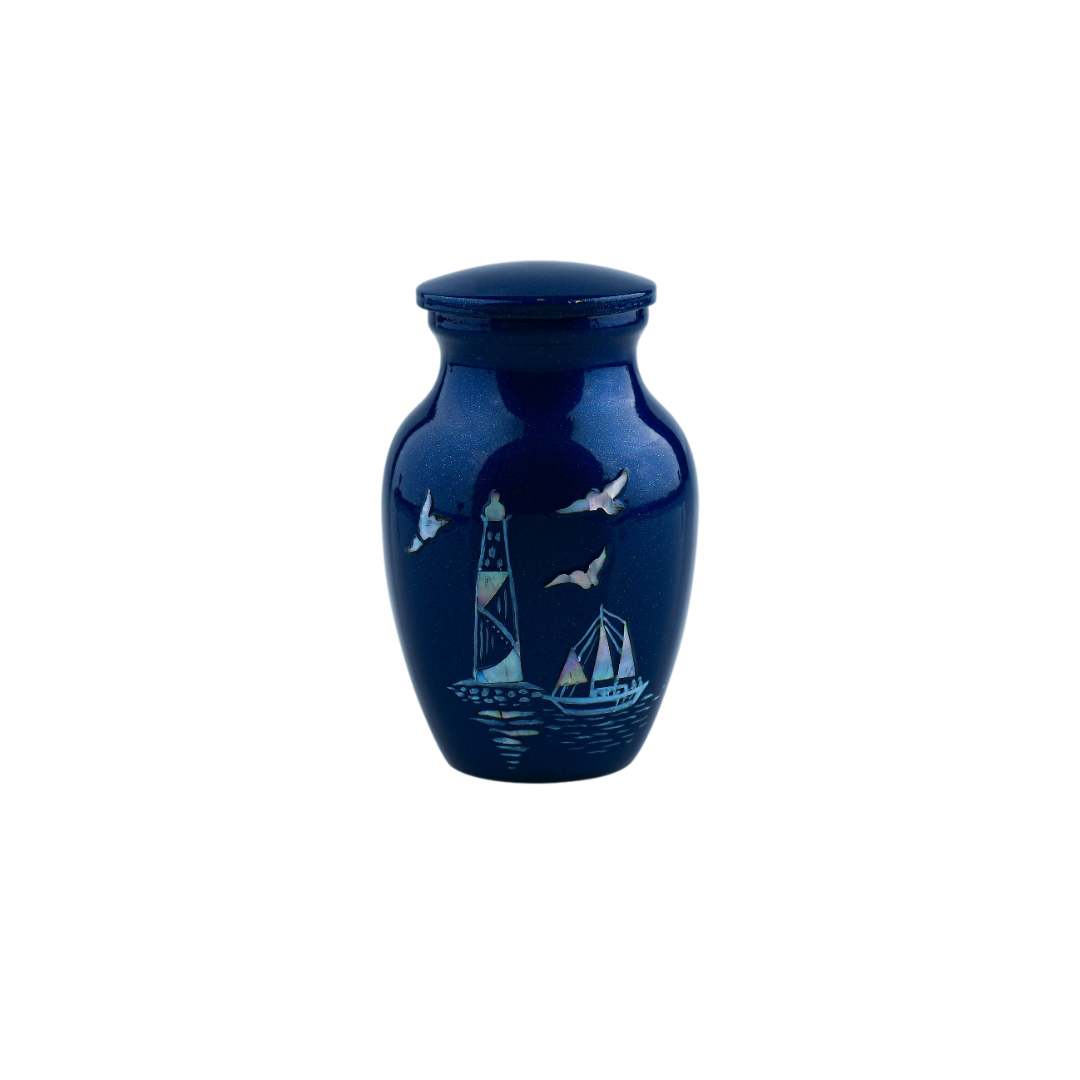 Lighthouse Mother of Pearl Keepsake — ISU-RJ-0172