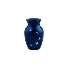 Blue Cycle of Life Mother of Pearl Keepsake — ISU-RJ-0145