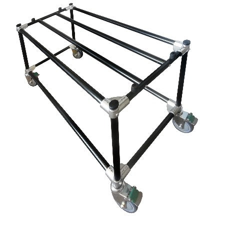 Casket Trolley – Polished Aluminum Showroom & Utility Truck