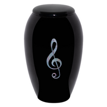 Ebony N Ivory Mother of Pearl Urn — ISU-RJ-0161