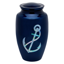Anchors Away Mother of Pearl Urn — ISU-RJ-0138
