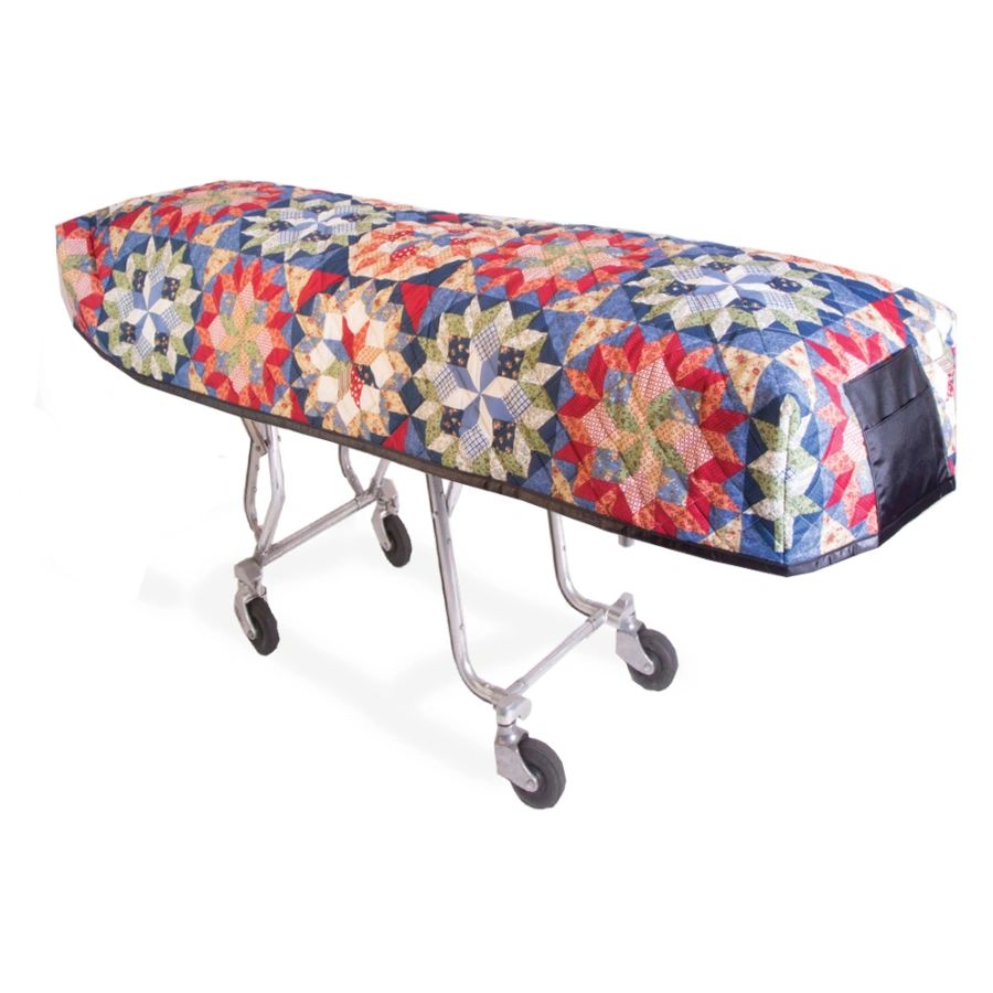 Quilted cot cover Multi-Color Patchwork