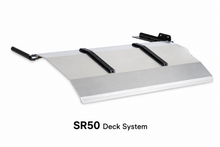 AME-SR50 suburban ramp full system view — American Mortuary Equipment aluminum first call ramp for Cadillac Escalade ESV, Chevrolet Suburban and GMC Yukon XL 2007-2014