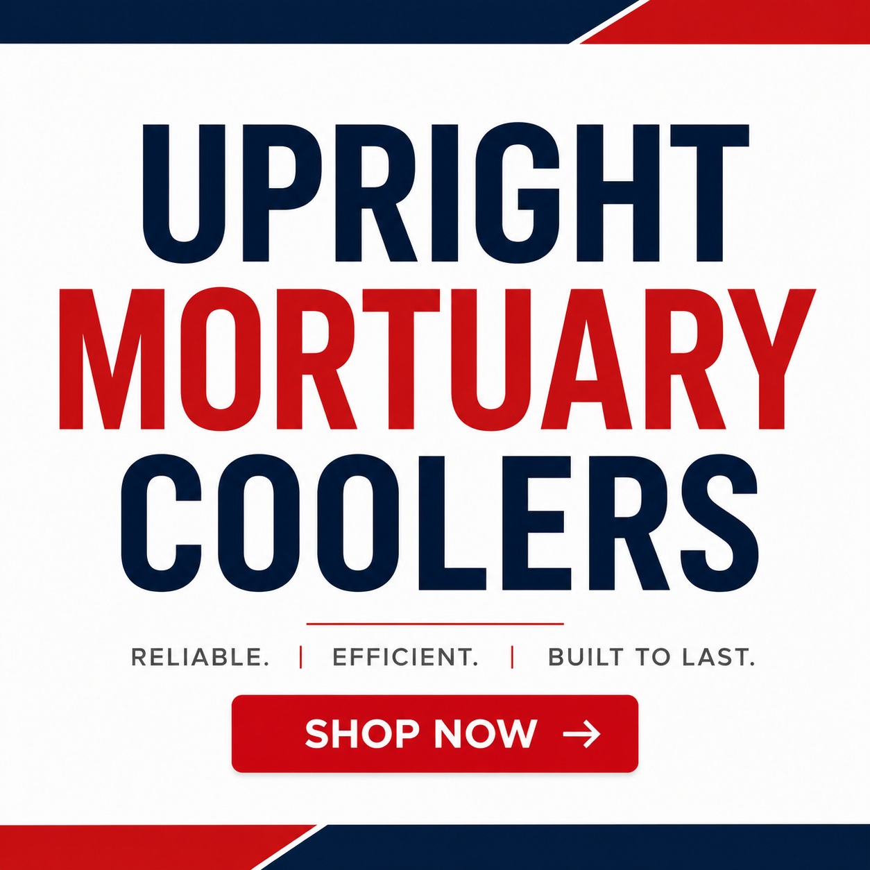 Shop upright mortuary coolers — 2 to 12-body cabinet cadaver refrigeration by American Mortuary Coolers, American-made