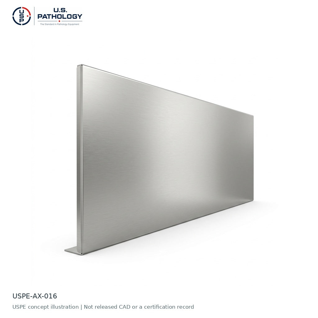 USPE Countertop Splash Guard & Stainless Backsplash | USPE concept illustration