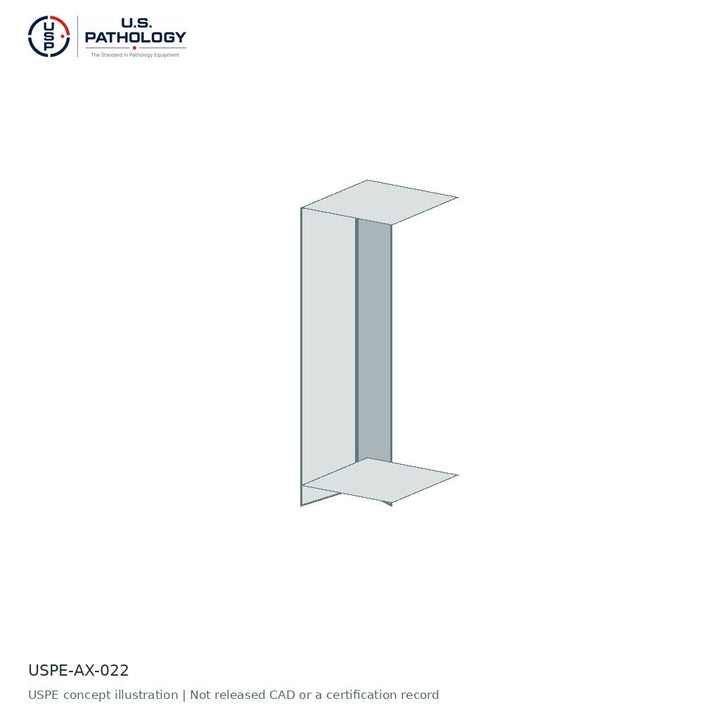 USPE Wall-Corner Filler | USPE-AX-022 | USPE configuration concept; size, material and engineering subject to quote
