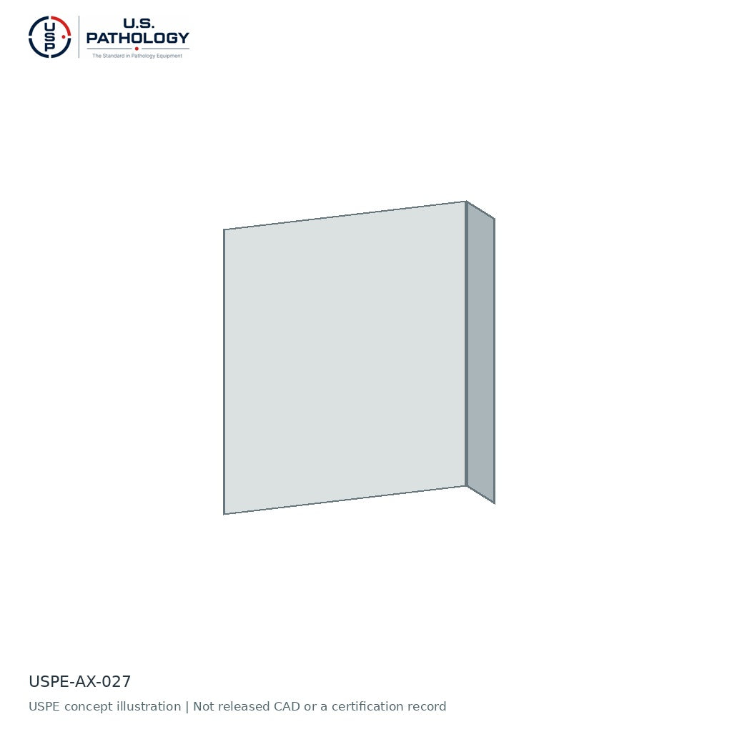 USPE Finished Back Panel | USPE-AX-027 | USPE configuration concept; size, material and engineering subject to quote