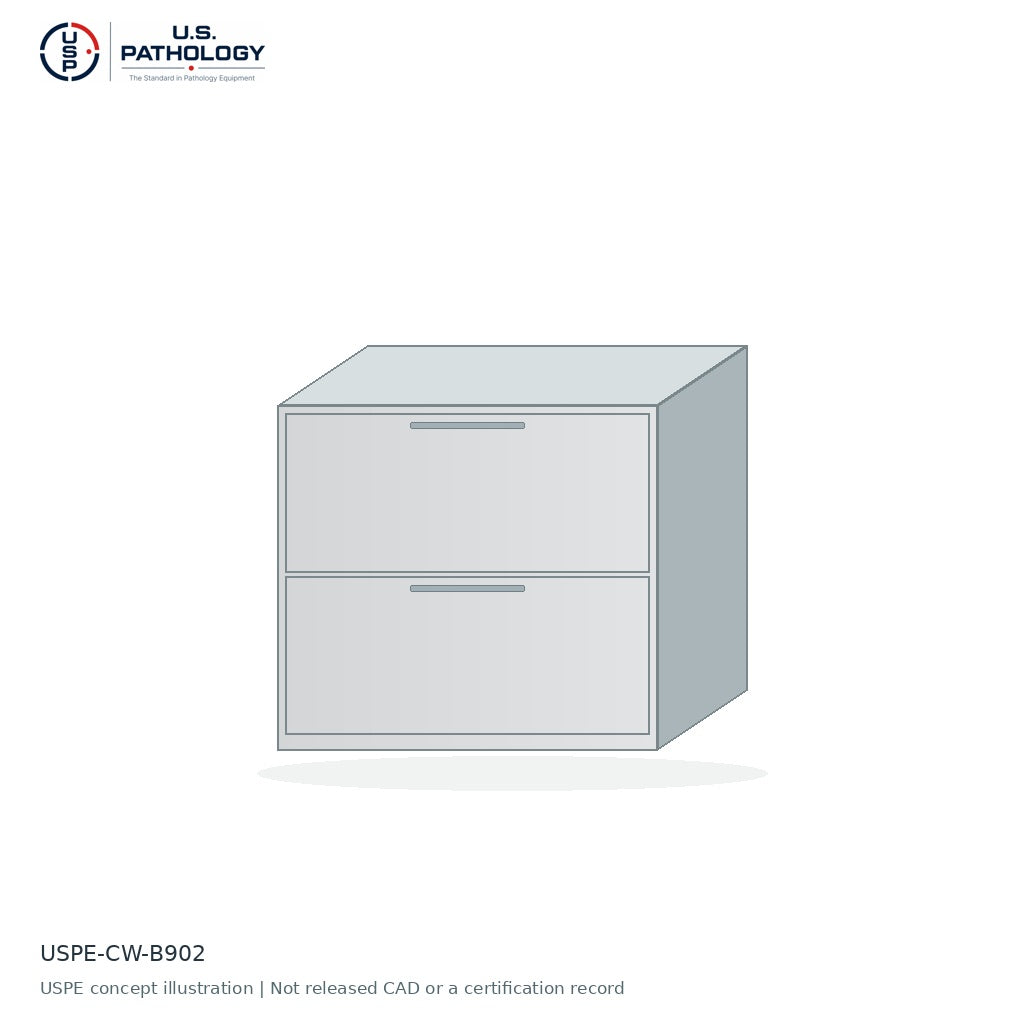 2-Drawer Prep Room Base Cabinet
