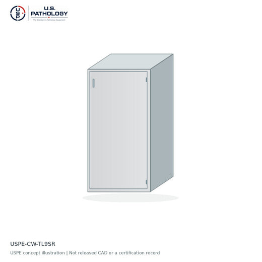 USPE Solid Tall Storage Cabinet, Right