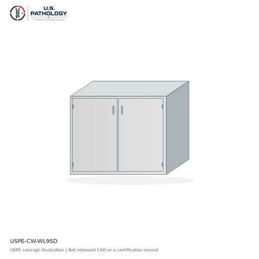 USPE Solid Wall Cabinet, Paired double doors