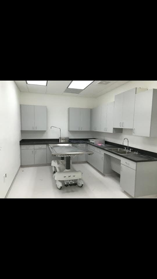 Affordable Mortuary Bundle: Hydraulic Embalming Table & Folding Prep Table - American - Made, Reliable Funeral Equipment - American Mortuary Coolers & Equipments