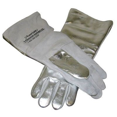 18" Aluminized Heat-Reflective Crematory Gloves – AME 1030-SG18