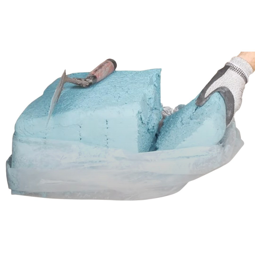 Blue Plastic Refractory Ram for Crematory Repair, Box | AME 1030-RAM | American Mortuary Equipment