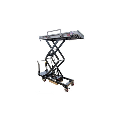 AME Covered Cadaver Scissor Lift current lift mechanism view