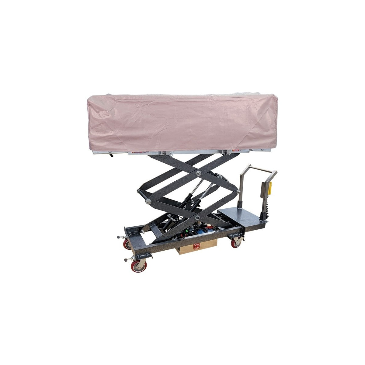 Covered Cadaver Scissor Lift, Battery-Powered