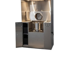 Cremains Processing Station with Storage Cabinet