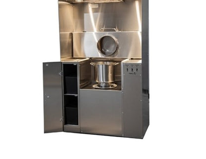 Cremains Processing Station with Storage Cabinet | AME 1030-3PS | American Mortuary Equipment