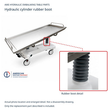AME Hydraulic Embalming Table Rubber Cylinder Boot