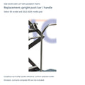 Mortuary Lift Replacement Upright Push Bar and Handle