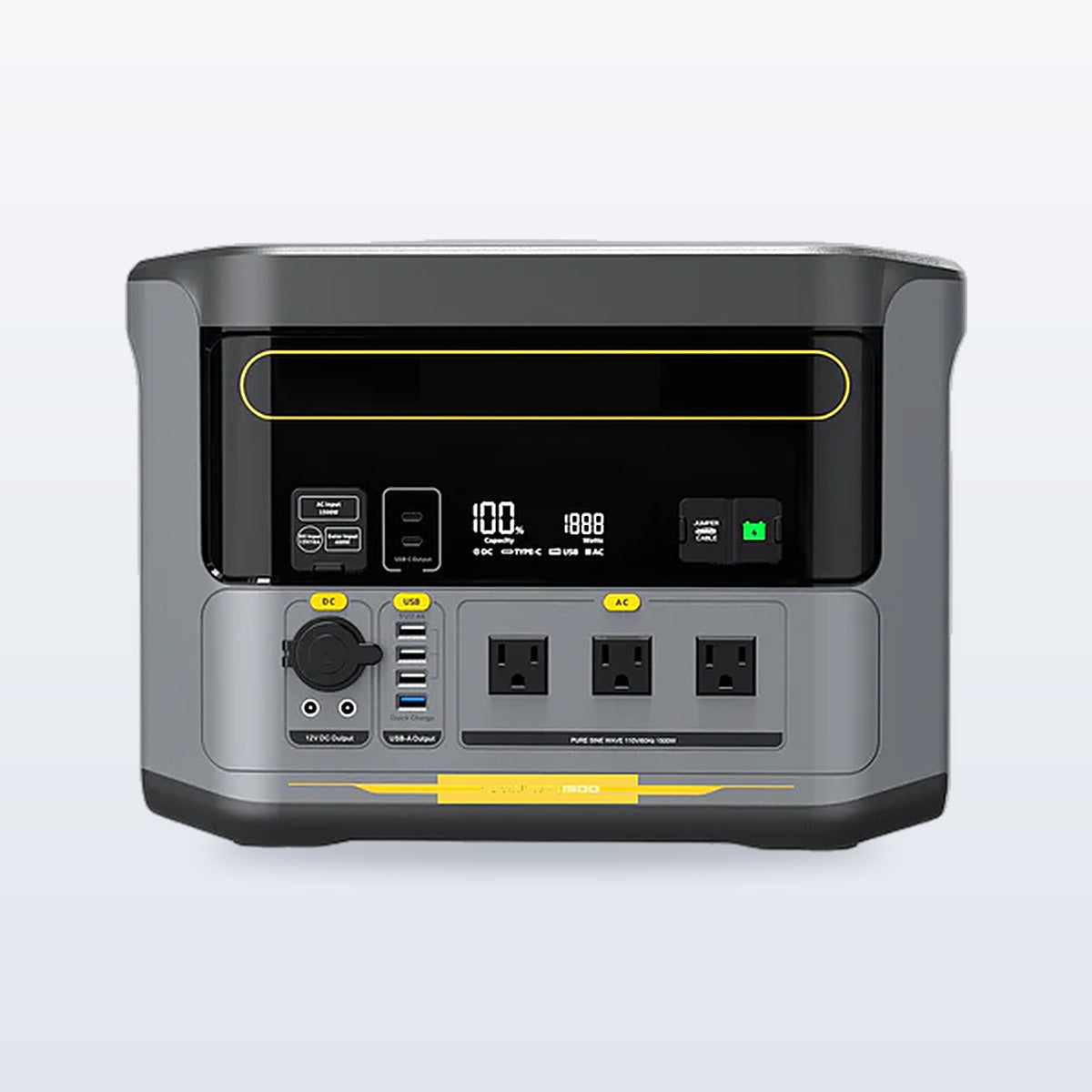 1500W portable power station for running a heat crimper sealer in the field