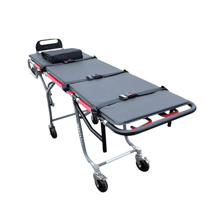 PRO 1000X mortuary cot lowered position, multi-level first call removal stretcher