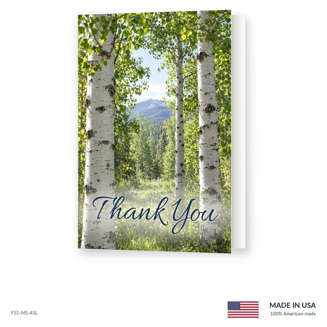Aspen Grove Funeral Acknowledgment Cards