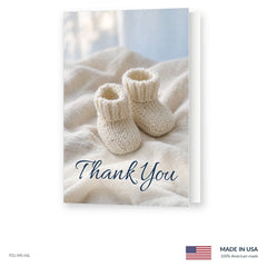 Baby Booties Funeral Acknowledgment Cards